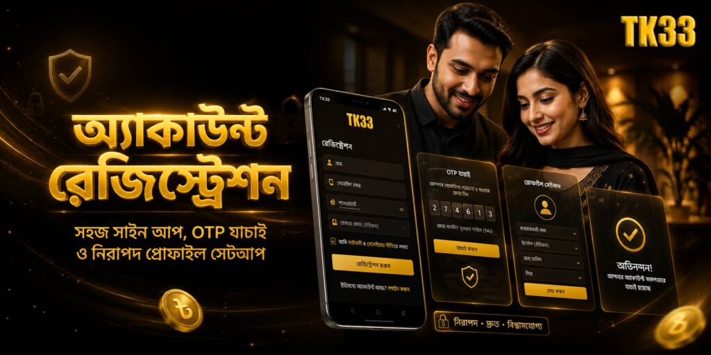 Tk33 অ্যাপ অ্যাকাউন্ট রেজিস্ট্রেশন