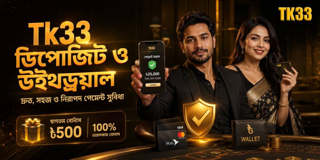 Tk33 ডিপোজিট ও উইথড্রয়াল