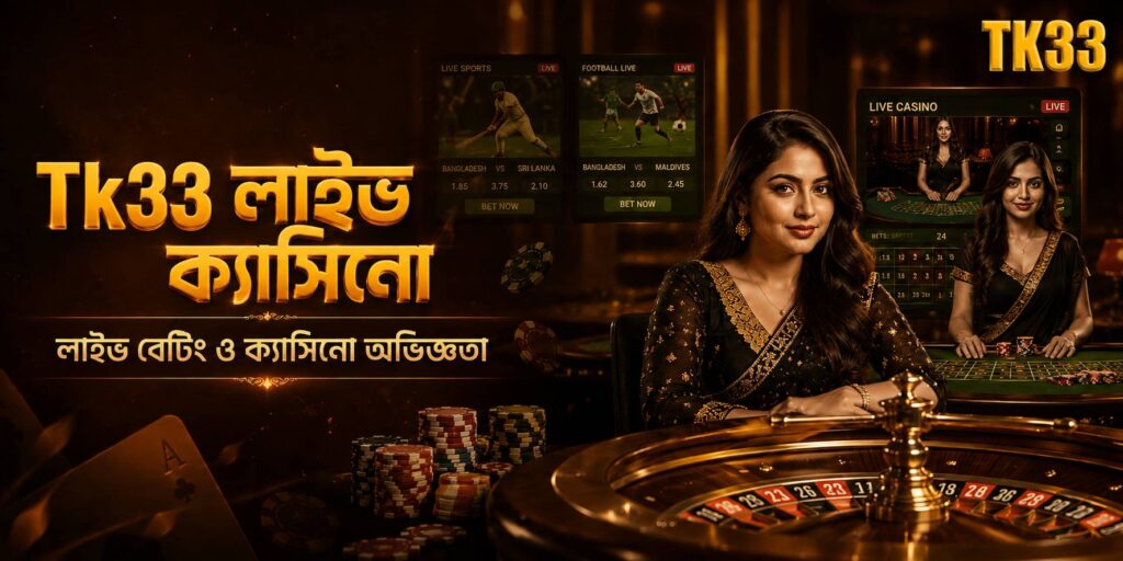 Tk33 লাইভ ক্যাসিনো ও স্পোর্টস বেটিং